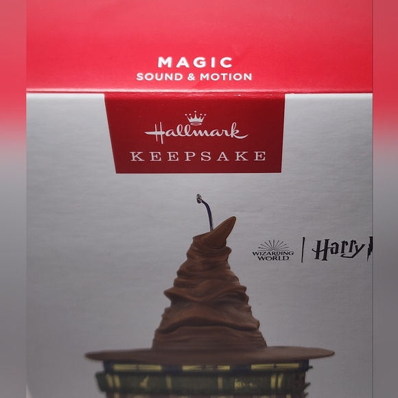 2022 Hallmark Harry Potter Sorting Hat Magic Sound & Motion Ornament MIB BNIB - Picture 4 of 5